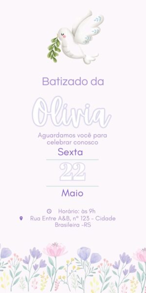Convite Batizado