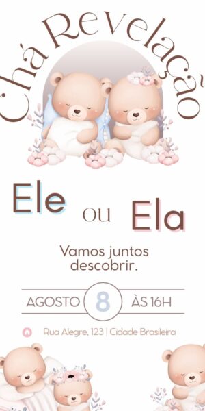 Convite Chá Revelação