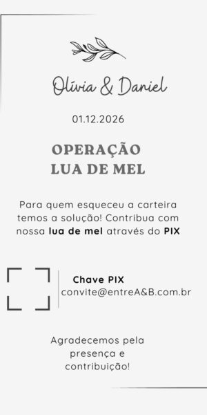 Convite Informativo Operação Lua de Mel