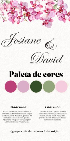 Convite Informativo Manual de Padrinhos Paleta 2