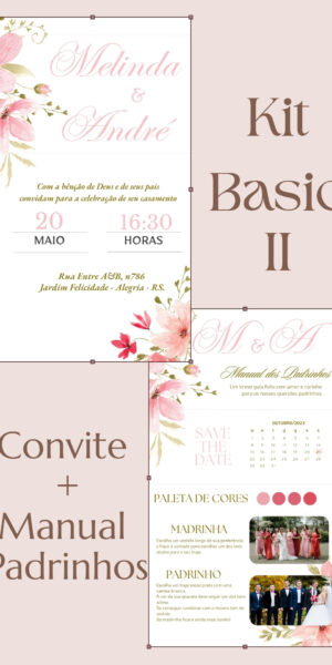 Kit Basic II Flores rosa