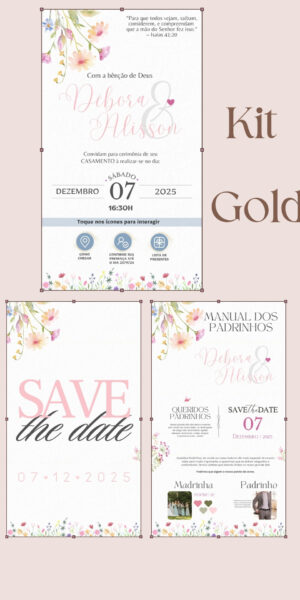Kit Gold buquê